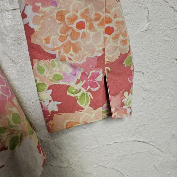 Coldwater Creek Pastel Colors Jacket Linen Silk Blend Size Large RN 98516 - Picture 8 of 11